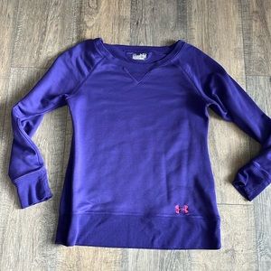 Under Armour Purple  Ladies Medium Sweatshirt in Great used Condition